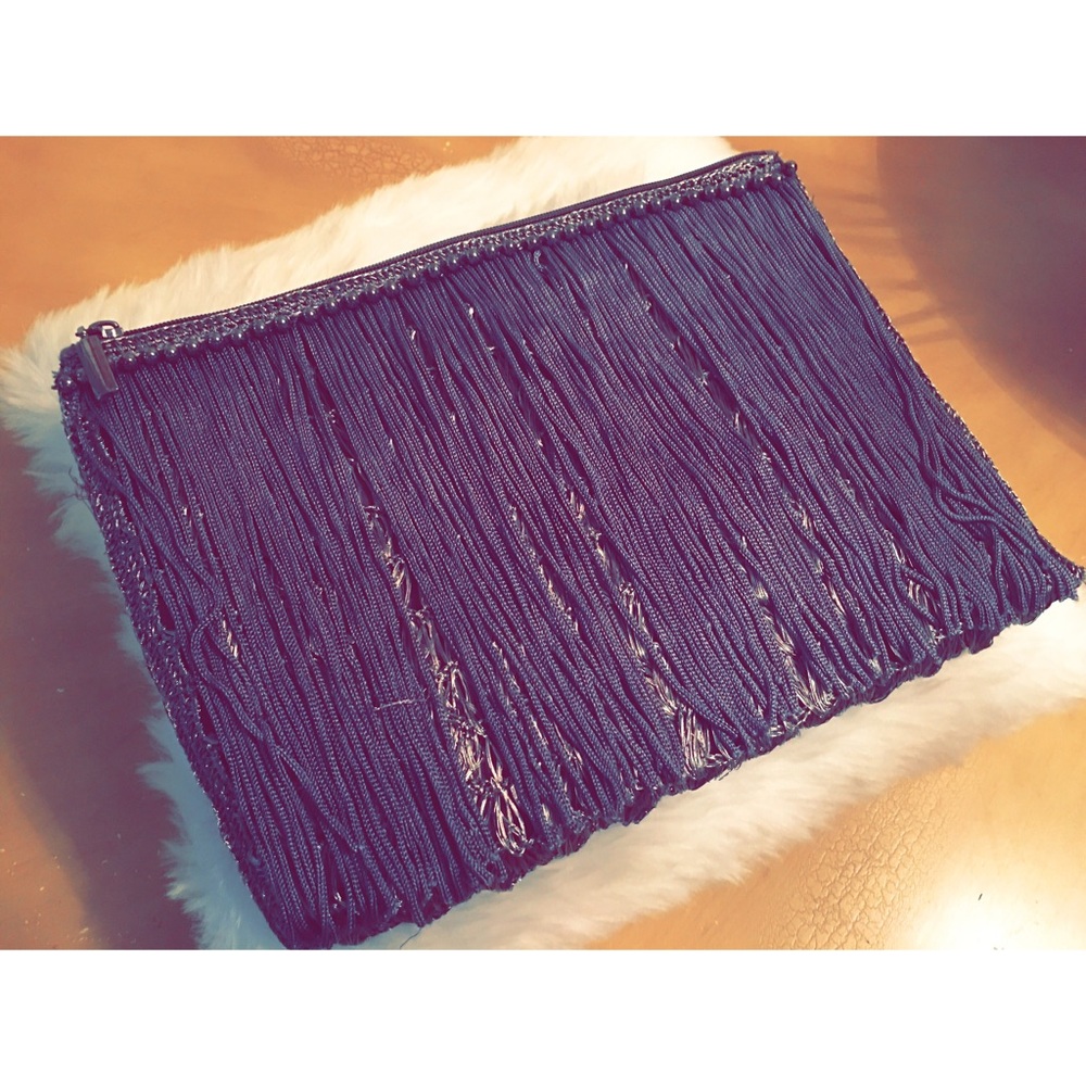 Zara Fringe Clutch